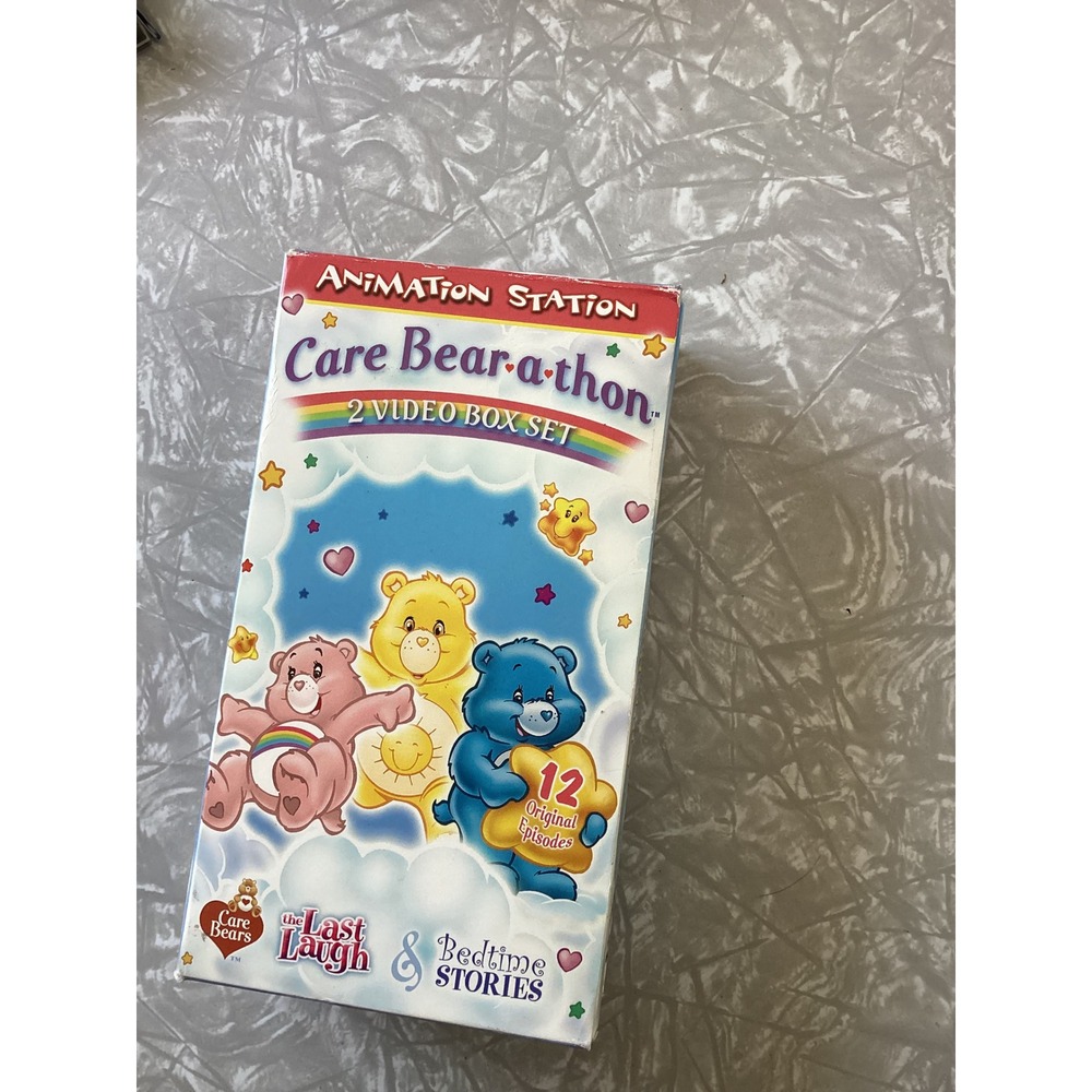 Care Bears Care Bear-a-thon 2 Video VHS Box Set Last Laugh Bedtime Stories 2002